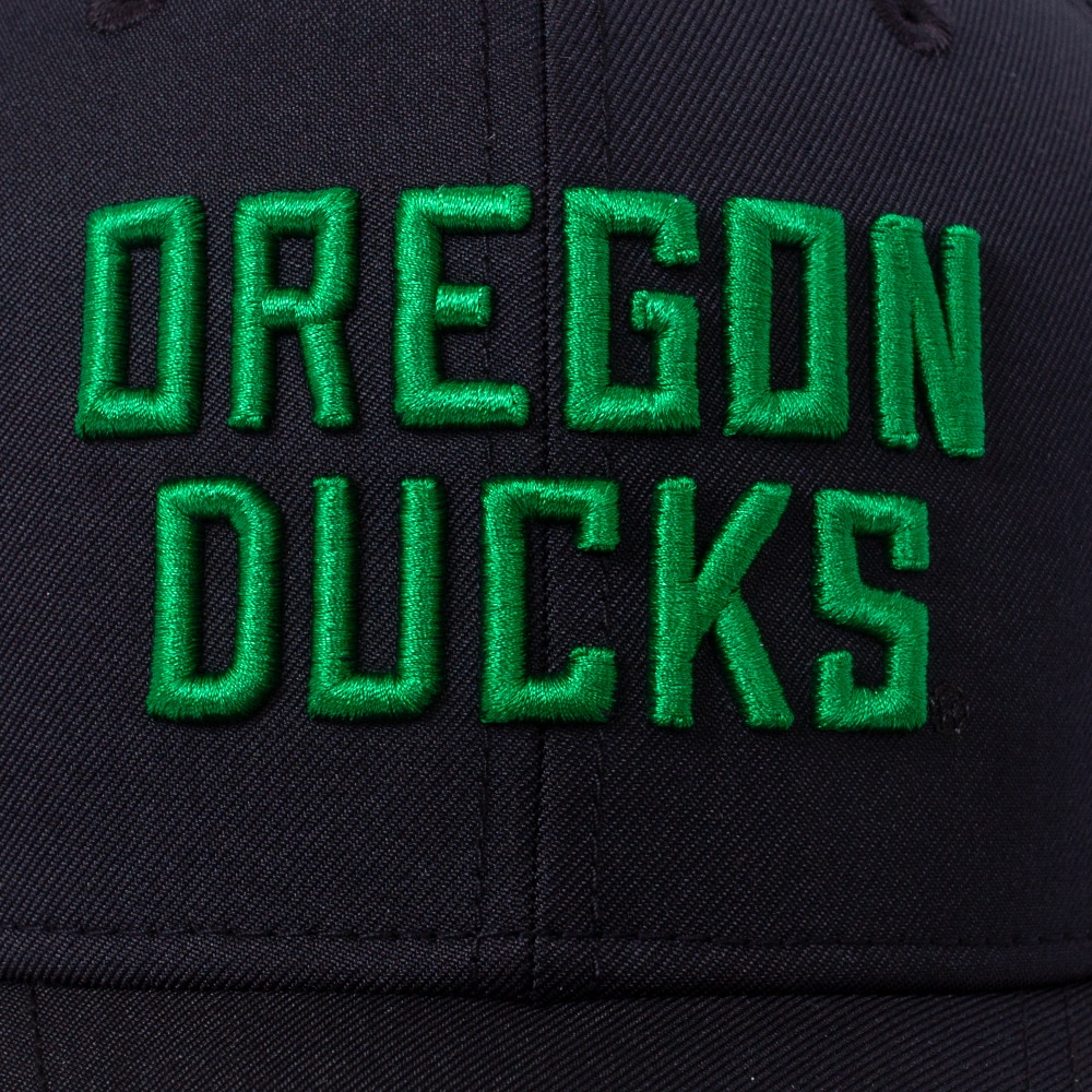 Classic Oregon O, Nike, Black, Curved Bill, Polyester, Accessories, Unisex, Sideline, Rise, Practice, Structured, Adjustable, Hat, 882720